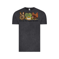 Vintage Black Peace Love New Hampshire Red Chicken Vintage Tee - LillyAllenDesigns
