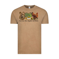 Vintage Coffee Peace Love New Hampshire Red Chicken Vintage Tee - LillyAllenDesigns