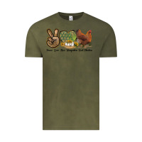 Vintage Olive Peace Love New Hampshire Red Chicken Vintage Tee - LillyAllenDesigns