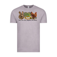 Peace Love New Hampshire Red Chicken Vintage Tee | Teevron