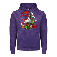Cloud Purple merry cowgirl  boots and cactus with gifts Vintage Hoodie - AdoDesignShop