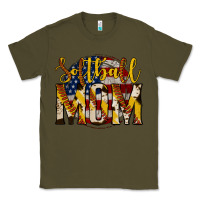 Army Green softball mom Classic Tee - Jasminsmagicworld