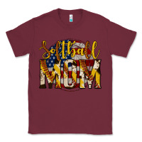 Burgundy softball mom Classic Tee - Jasminsmagicworld