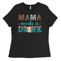 Black mama needs a drink Ladies Tee - texasbilliewilder