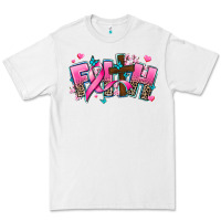 White cancer faith cross Premium Tee - AdoDesignShop