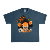 Midnight Navy halloween witch cow Urban Heavy Tee - Jasminsmagicworld