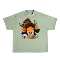 Oil Green halloween witch cow Urban Heavy Tee - Jasminsmagicworld