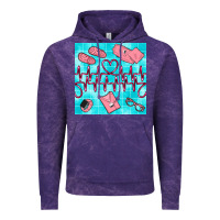 Cloud Purple nurse heart beat seamless pattern Vintage Hoodie - BundleAndBundleShop