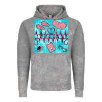 Cloud Rock nurse heart beat seamless pattern Vintage Hoodie - BundleAndBundleShop