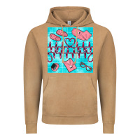 Vintage Camel nurse heart beat seamless pattern Vintage Hoodie - BundleAndBundleShop