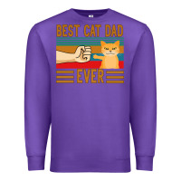 Purple Best Cat Dad Ever Premium Sweatshirt - Bettercallsaul