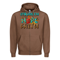 Chestnut Strength Hope Faith Zipper Hoodie - BundleAndBundleShop