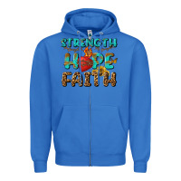 True Royal Strength Hope Faith Zipper Hoodie - BundleAndBundleShop
