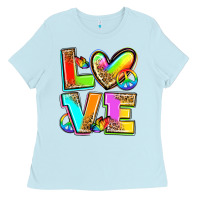 Baby Blue love pride Ladies Tee - Zillion Design Studio