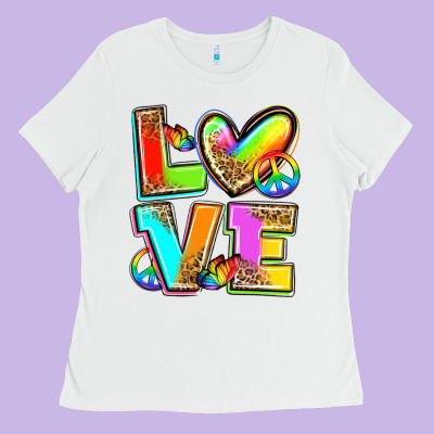 Love Pride Ladies Tee Designed By Zillion Design Studio