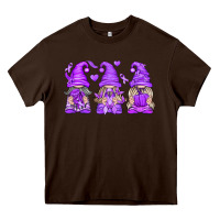 Chocolate Brown Domestic Violence Warrior Gnomes Heavy Core Tee - texasbilliewilder