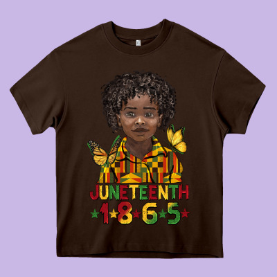 Juneteenth 1865 Black Boy Heavy Core Tee Designed By Barkaloodesign