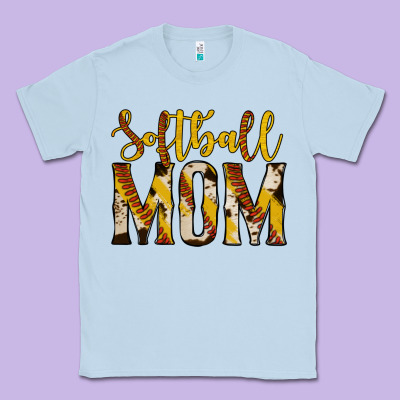 Softball Mom Classic Tee Designed By Jasminsmagicworld