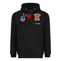 Black Peace Love Veteran Heavyweight Hoodie - Bettercallsaul