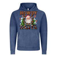 Vintage Denim howdy santa Vintage Hoodie - AdoDesignShop