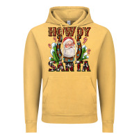 Vintage Mustard howdy santa Vintage Hoodie - AdoDesignShop