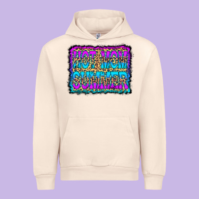 Hot Mom Summer Leopard Urban Hoodie Designed By Cowcowdesign
