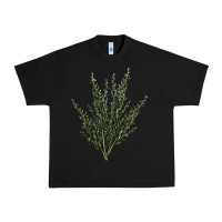 Black Botanical Sagebrush Illustrations Urban Heavy Tee - LillyAllenDesigns