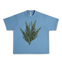 Pebble Blue Botanical Sagebrush Illustrations Urban Heavy Tee - LillyAllenDesigns