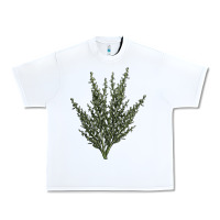 White Botanical Sagebrush Illustrations Urban Heavy Tee - LillyAllenDesigns