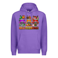 Purple Hallothanksmas trucks Premium Hoodie - texasbilliewilder