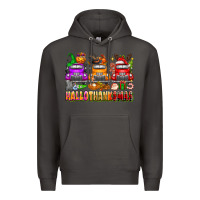 Smoke Hallothanksmas trucks Premium Hoodie - texasbilliewilder