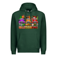 Sports Green Hallothanksmas trucks Premium Hoodie - texasbilliewilder