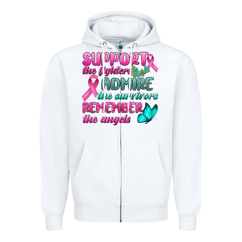 Support The Lighters Admire The Survivors Remember The Angels Zipper Hoodie by BundleAndBundleShop | Teevron