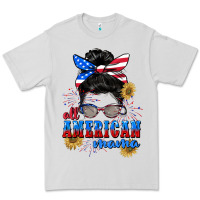 Dove Grey All American Mama 4th of July Premium Tee - CowGirlArtShop