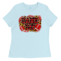 Baby Blue game day football Ladies Tee - JahusDesignShop