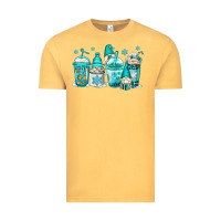 Vintage Mustard winter christmas gnomes coffee cups Vintage Tee - Jasminsmagicworld