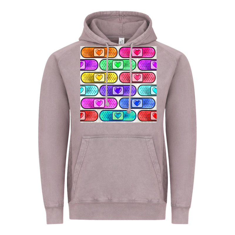 Plaster Seamless Pattern Vintage Hoodie by BundleAndBundleShop | Teevron