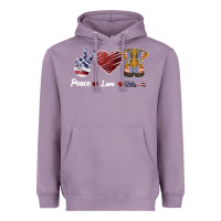 Lavender Peace Love Veteran Heavyweight Hoodie - Bettercallsaul