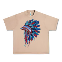 Burro indian headdress with american flag Urban Heavy Tee - BarkalooDesign