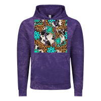 Cloud Purple western turquoise seamless pattern Vintage Hoodie - BundleAndBundleShop