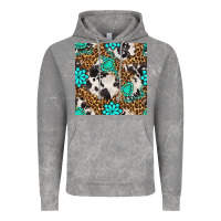 Cloud Rock western turquoise seamless pattern Vintage Hoodie - BundleAndBundleShop