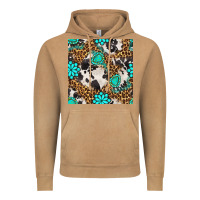Vintage Camel western turquoise seamless pattern Vintage Hoodie - BundleAndBundleShop
