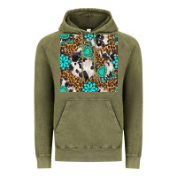 Vintage Olive western turquoise seamless pattern Vintage Hoodie - BundleAndBundleShop