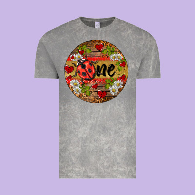 Ladybug One Ornament Vintage Tee Designed By Barkaloodesign