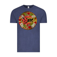 Vintage Denim ladybug one ornament Vintage Tee - BarkalooDesign