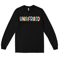 Black unafraid Long Sleeve Tee - MaliasSmallBusiness