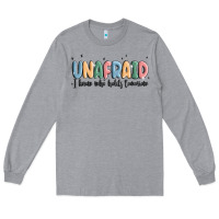Heather Grey unafraid Long Sleeve Tee - MaliasSmallBusiness