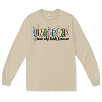 Mushroom unafraid Long Sleeve Tee - MaliasSmallBusiness