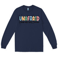 Navy unafraid Long Sleeve Tee - MaliasSmallBusiness