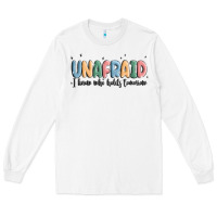 White unafraid Long Sleeve Tee - MaliasSmallBusiness